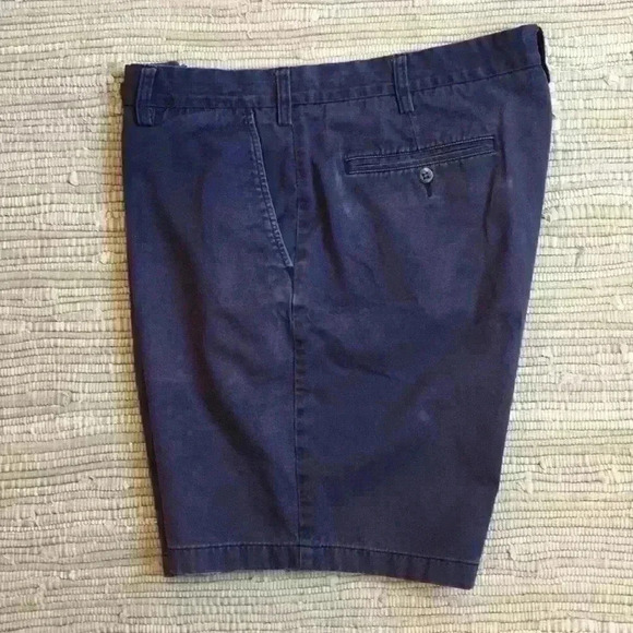 NAUTICA Navy Flat Front Shorts - Picture 2 of 5